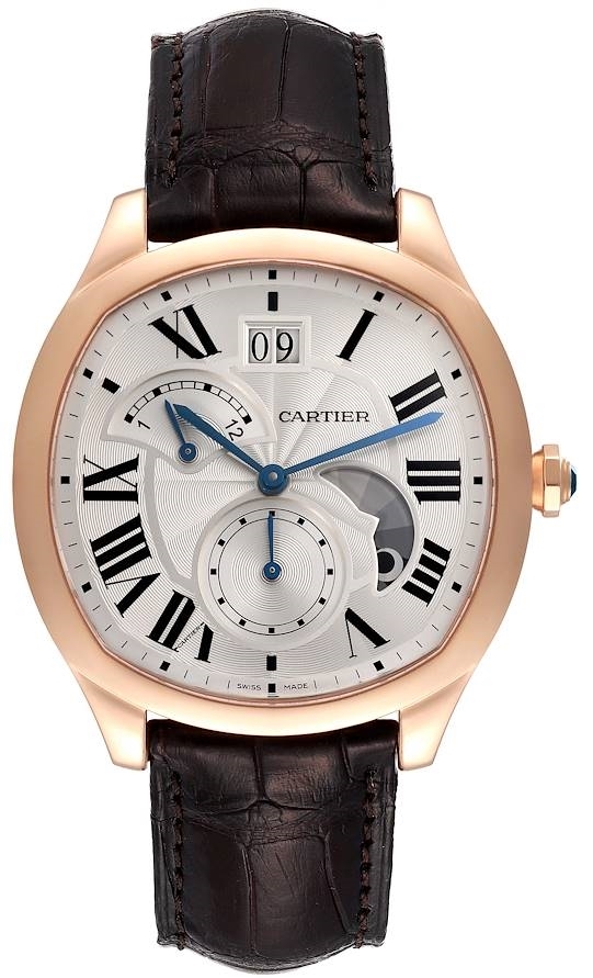 Cartier Drive De Cartier Herrklocka WGNM0005 Silverfärgad/Läder - Cartier