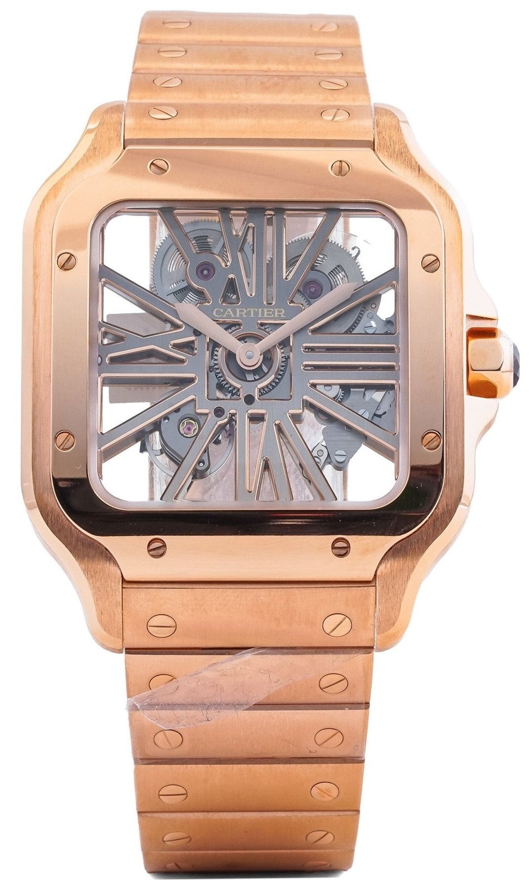 Cartier Herrklocka WHSA0016 Santos De Skelettskuren/18 karat roséguld - Cartier
