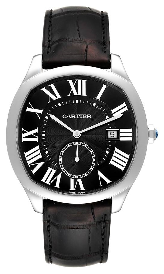 Cartier Drive de Cartier Herrklocka WSNM0009 Grå/Läder - Cartier