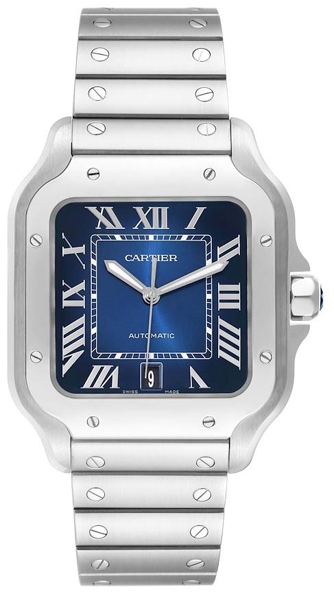 Cartier Herrklocka WSSA0030 Santos De Blå/Stål - Cartier