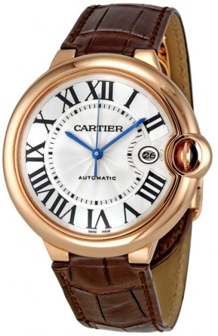 Cartier Ballon Bleu Herrklocka W6900651 Silverfärgad/Läder Ø42.1 mm - Cartier
