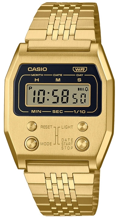 Casio A1100G-5EF Vintage Guldtonat stål Ø35 mm - Casio