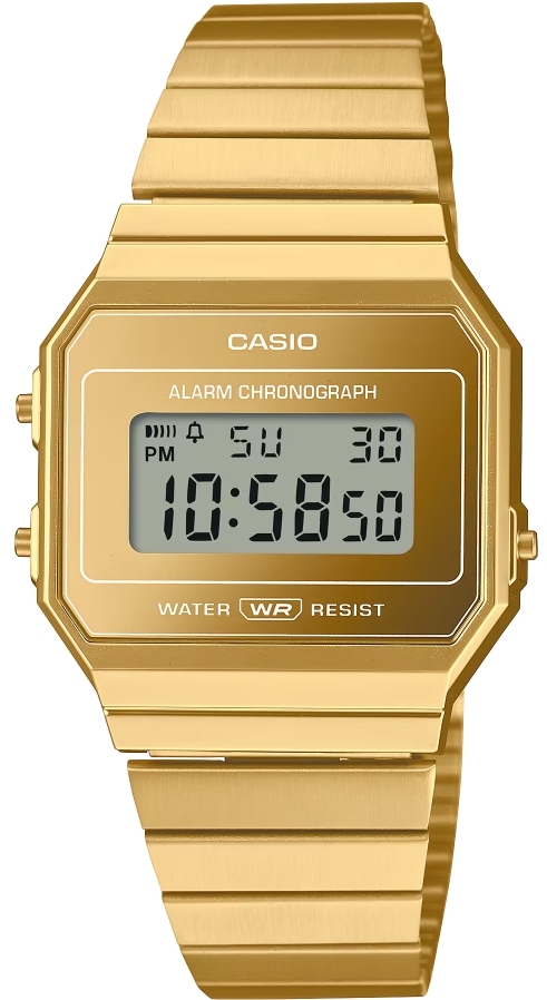 Casio A700WEVG-9AEF Iconic Guldtonad/Guldtonat stål Ø35.5 mm - Casio