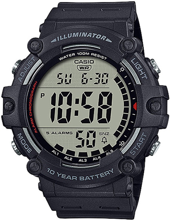 Casio Herrklocka AE-1500WH-1AVEF Collection LCD/Resinplast Ø54.4 mm - Casio