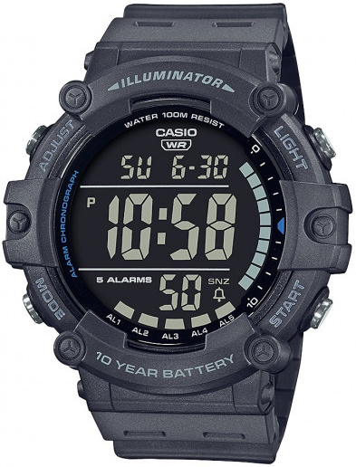 Casio Herrklocka AE-1500WH-8BVEF Collection LCD/Resinplast Ø51 mm - Casio