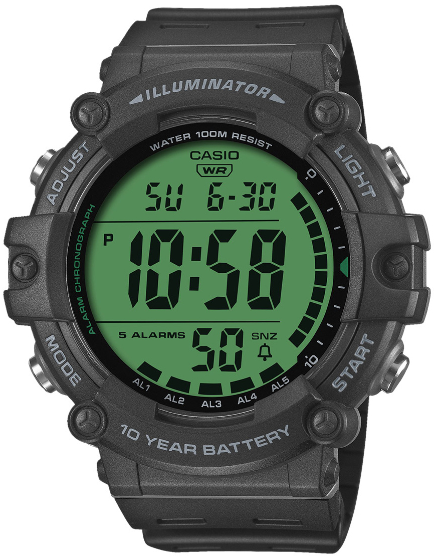 Casio Herrklocka AE-1500WHC-1AVEF Timeless Collection Grön/Gummi