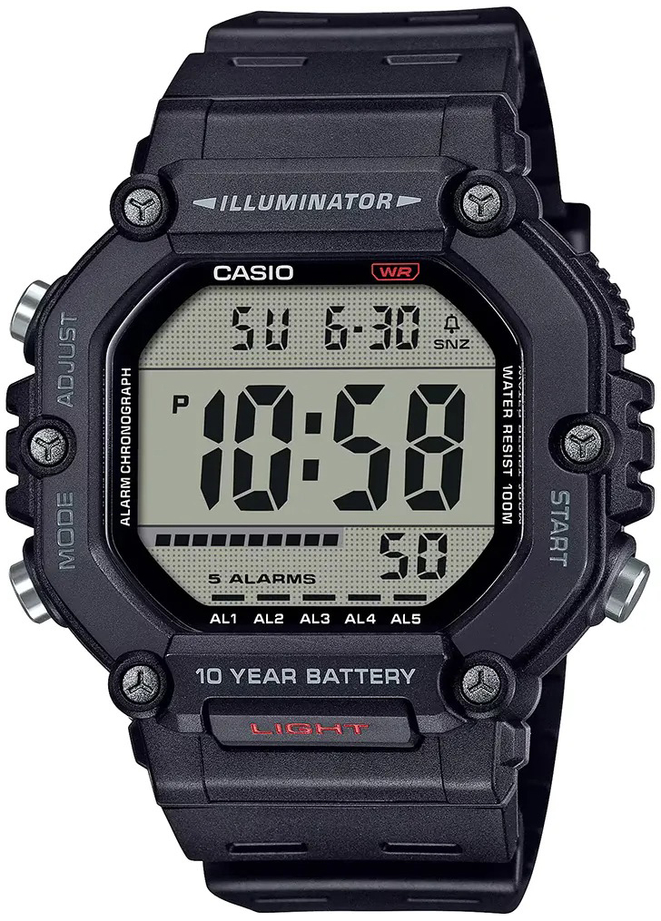 Casio Herrklocka AE-1600H-1AVEF Collection LCD/Resinplast - Casio