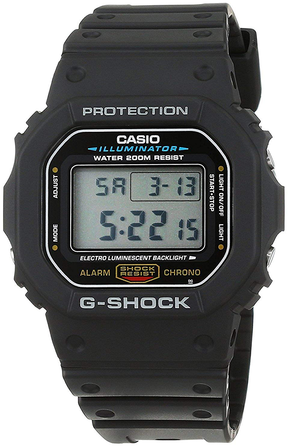 Casio G-Shock Herrklocka DW-5600E-1VER Resinplast 48.9x42.8 mm - Casio
