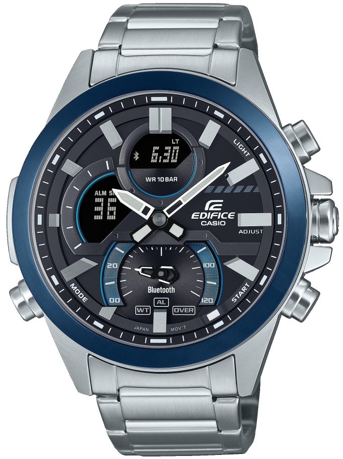 Casio Herrklocka ECB-30DB-1AEF Edifice Stål Ø48.7 mm - Casio