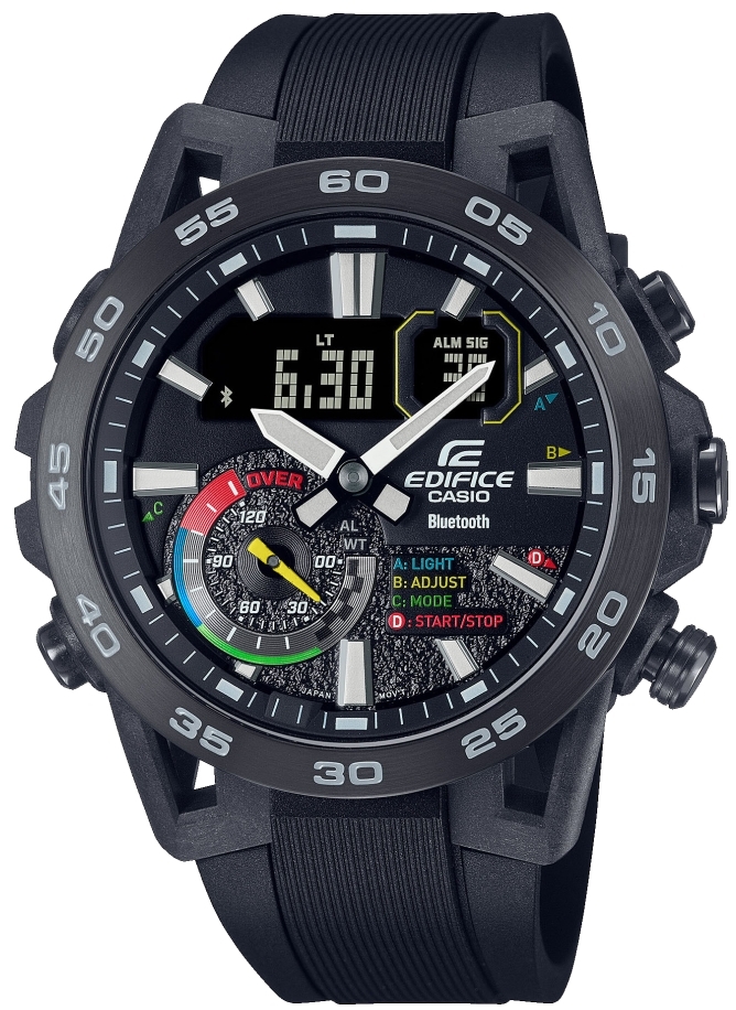 Casio Herrklocka ECB-40MP-1AEF Edifice Resinplast Ø52.4 mm - Casio