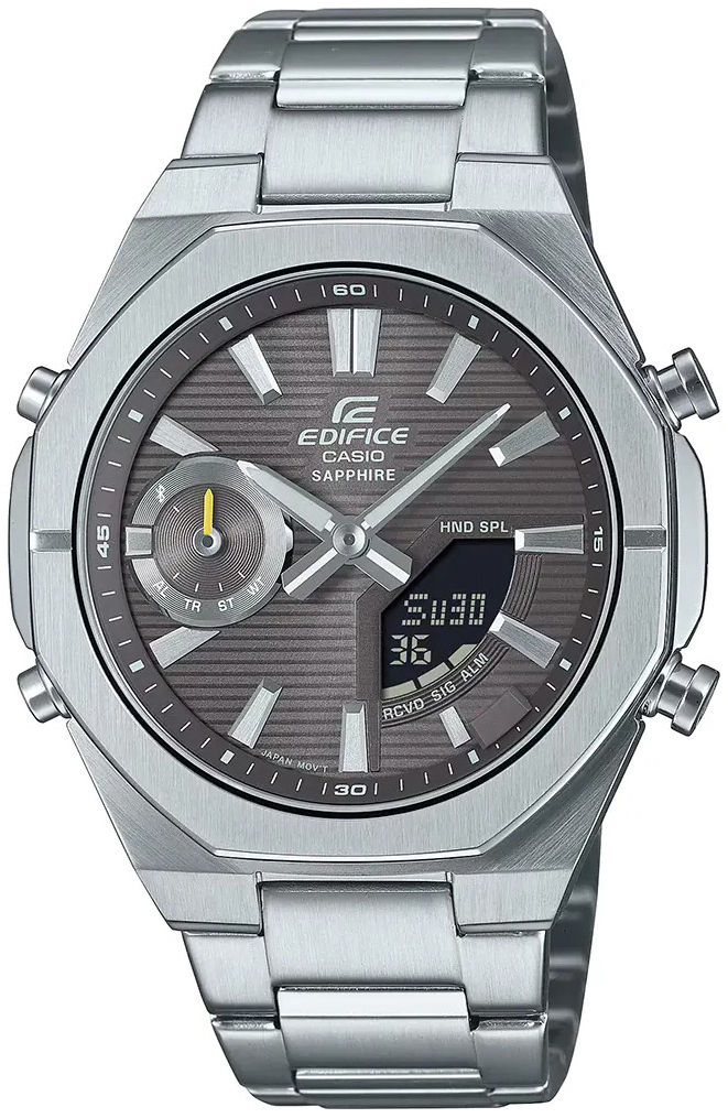 Casio Herrklocka ECB-S10D-8AEF Edifice Grå/Stål Ø43 mm - Casio