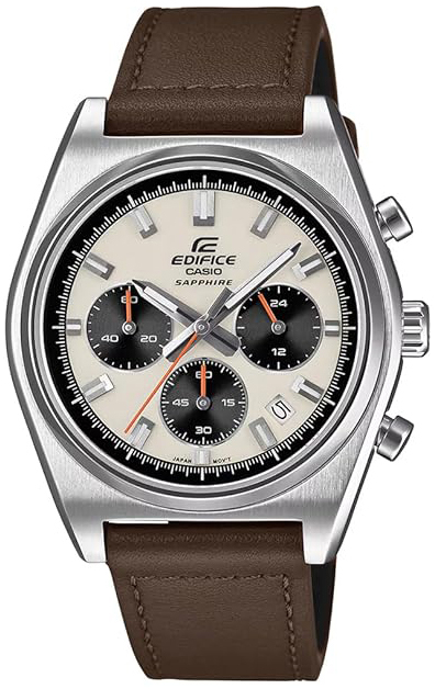 Casio Herrklocka EFB-730L-7AVUEF Edifice Beige/Läder Ø40 mm