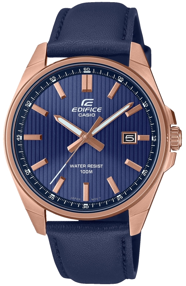 Casio Herrklocka EFV-150CL-2AVUEF Edifice Blå/Läder Ø42.6 mm - Casio