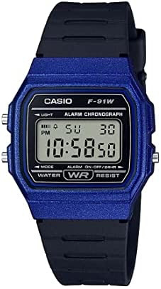 Casio Herrklocka F-91WM-2ADF Classic LCD/Resinplast Ø35 mm - Casio
