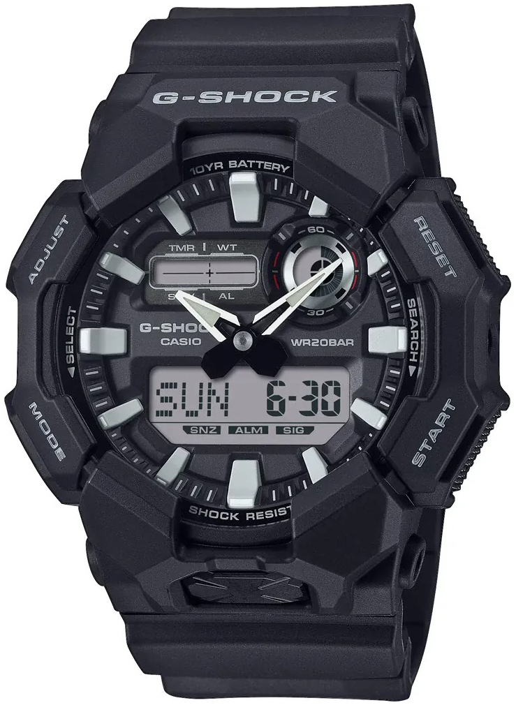 Casio Herrklocka GA-010-1AER G-Shock Svart/Gummi Ø51.9 mm - Casio
