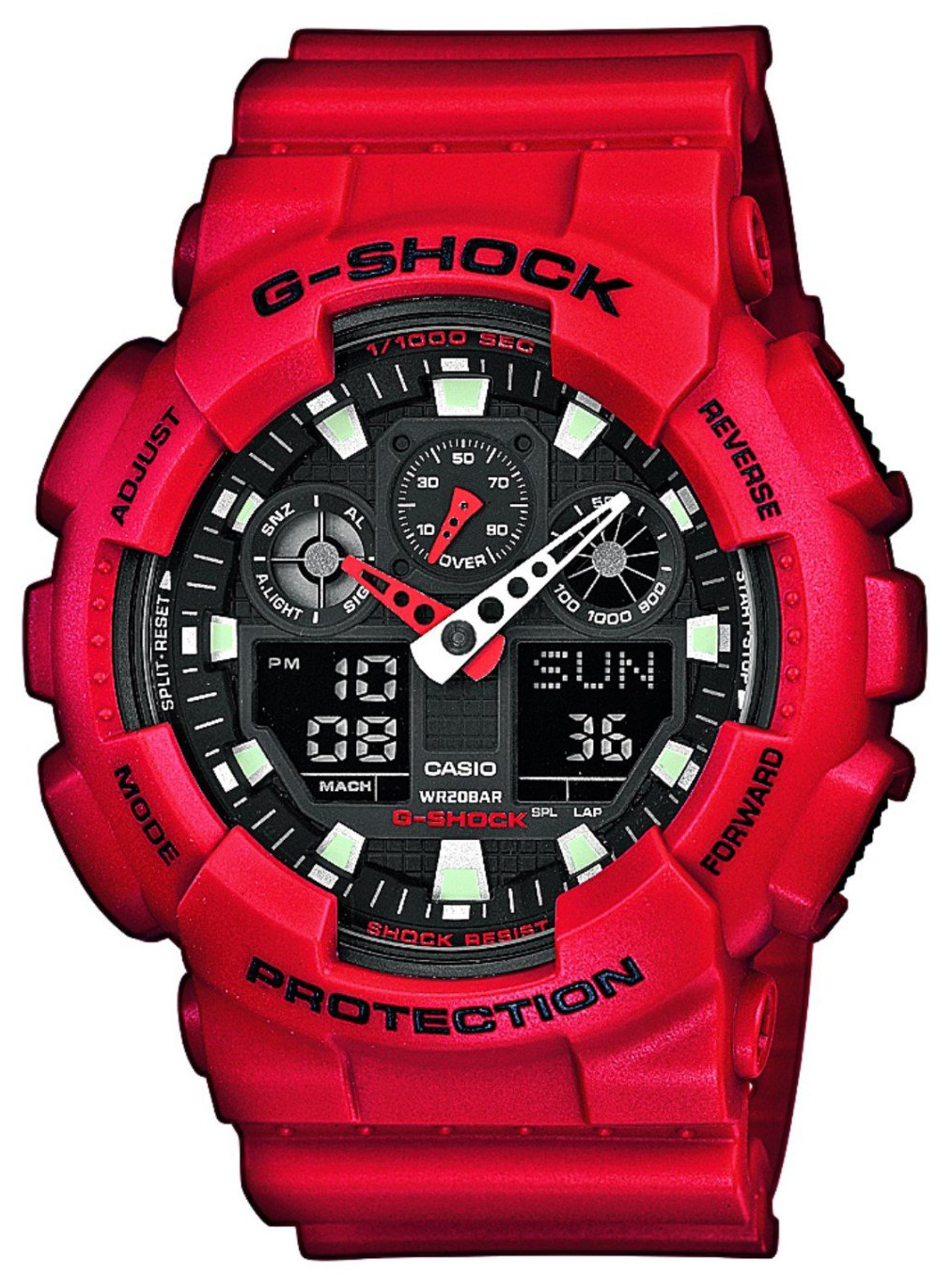 Casio Herrklocka GA-100B-4AER G-Shock Svart/Resinplast Ø51.2 mm - Casio