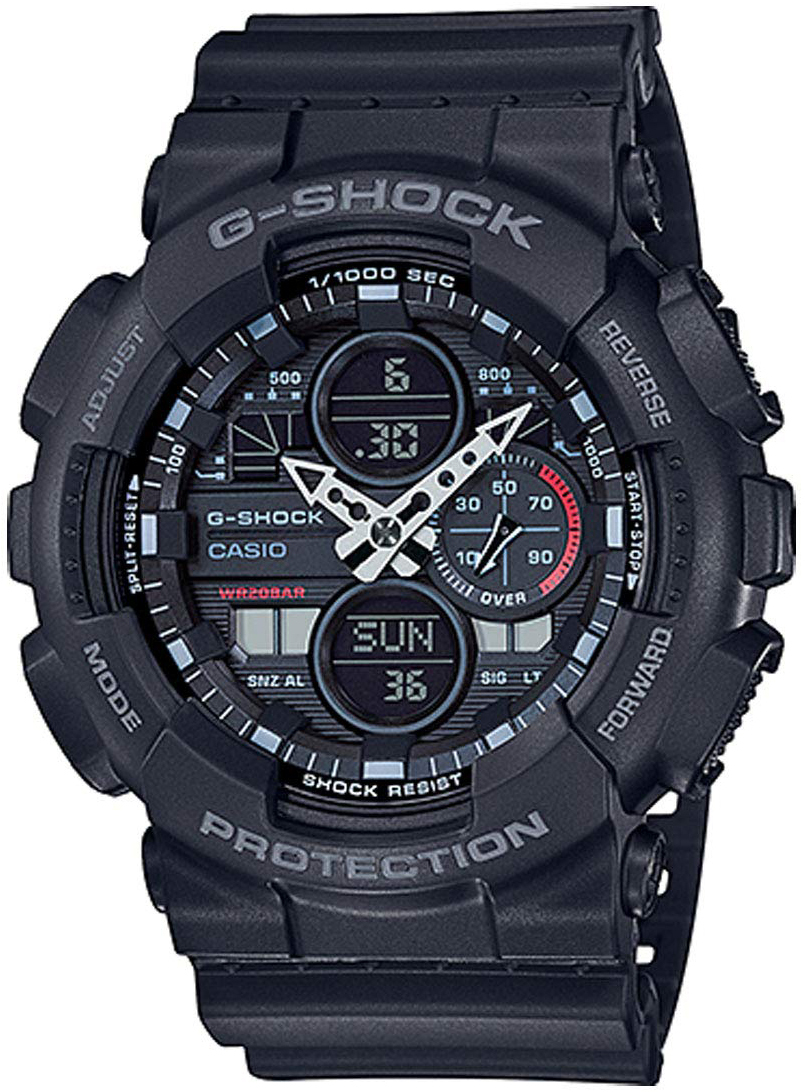 Casio Herrklocka GA-140-1A1ER G-Shock Svart/Resinplast Ø51.2 mm - Casio