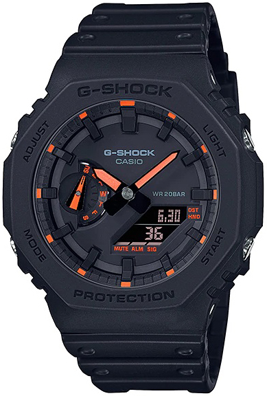 Casio Herrklocka GA-2100-1A4ER G-Shock Svart/Resinplast Ø45.4 mm - Casio