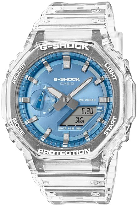 Casio Herrklocka GA-2100BM-7A2ER G-Shock Blå/Resinplast Ø45.4 mm - Casio