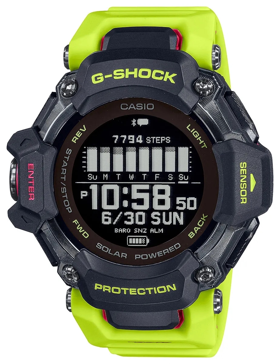 Casio Herrklocka GBD-H2000-1A9ER G-shock Svart/Resinplast Ø52.6 mm - Casio
