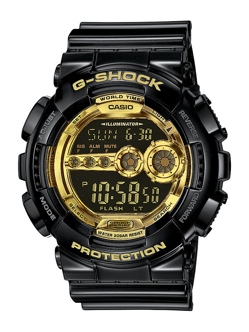 Casio G-Shock Herrklocka GD-100GB-1ER Gulguldstonad/Resinplast Ø51.2 mm