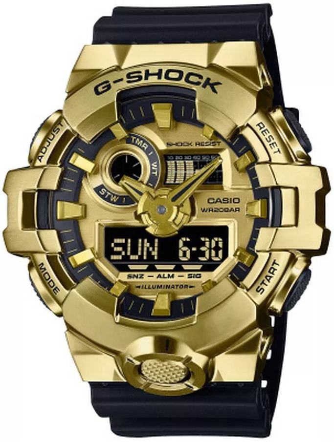 Casio Herrklocka GM-700G-9AER G-Shock Guld/Gummi Ø53 mm - Casio