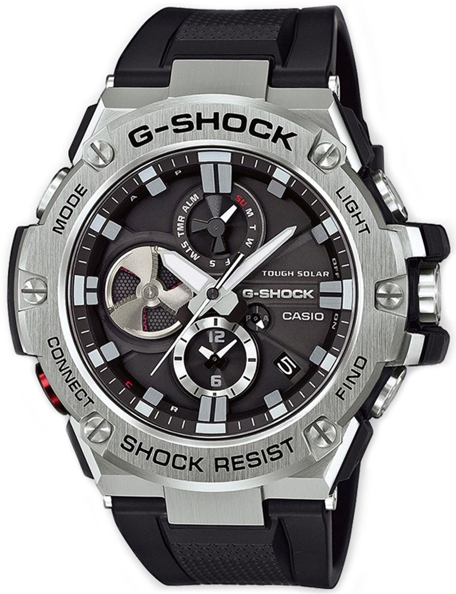 Casio Herrklocka GST-B100-1AER G-Shock Svart/Resinplast Ø58.1 mm - Casio