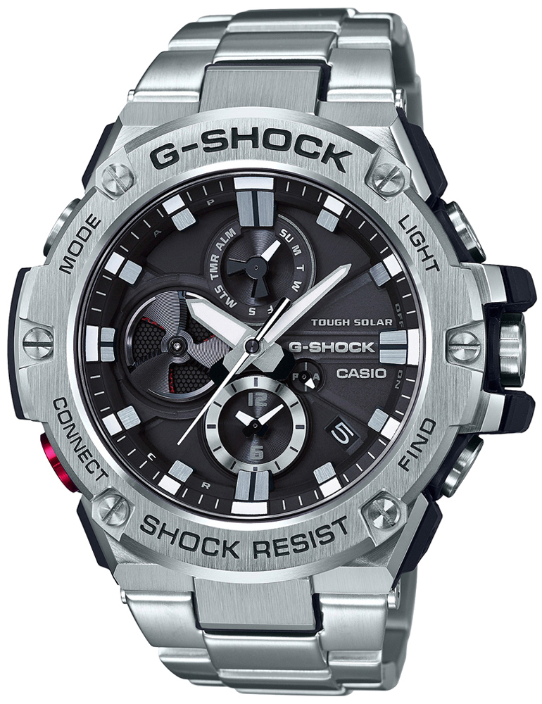 Casio Herrklocka GST-B100D-1AER G-Shock Svart/Stål Ø58.1 mm