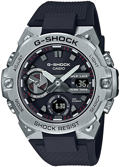 Casio Herrklocka GST-B400-1AER G-Shock Svart/Resinplast Ø49.6 mm - Casio