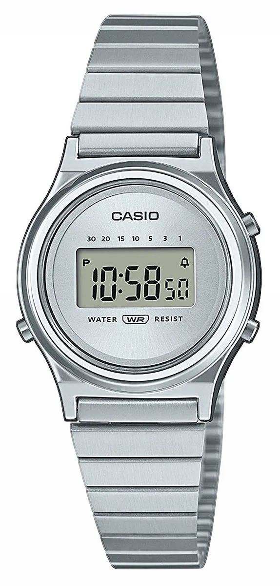 Casio Damklocka LA700WE-7AEF Mini Collection Silverfärgad/Stål - Casio