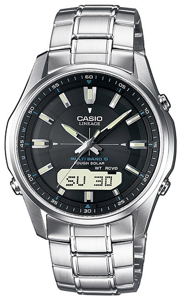 Casio Herrklocka LCW-M100DSE-1AER Radio Controlled Svart/Stål Ø40 mm - Casio