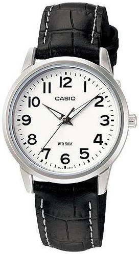 Casio Damklocka LTP-1303L-7BVDF Classic Vit/Läder Ø30 mm