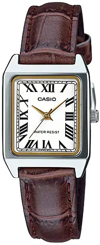 Casio Damklocka LTP-V007L-7B2UDF Classic Vit/Läder 20x30 mm