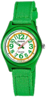 Casio Damklocka LTR-19B-3BVDF Classic Vit/Textil &Oslash;33 mm