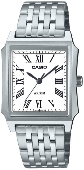 Casio MTP-B190D-7BVEF Timeless Collection Vit/Stål - Casio