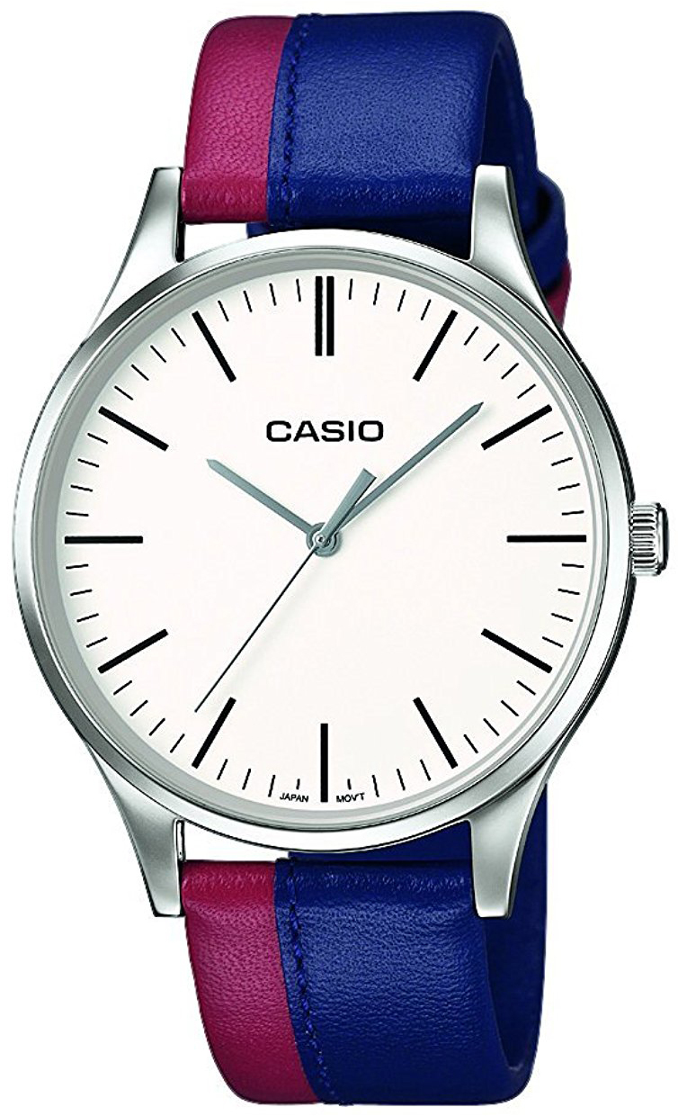 Casio Casio Collection Herrklocka MTP-E133L-2EEF Vit/Läder Ø46 mm