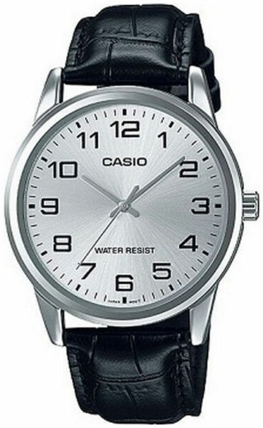 Casio Herrklocka MTP-V001L-7BUDF Classic Silverfärgad/Läder Ø38 mm - Casio