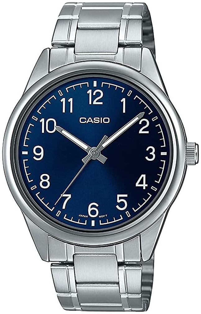 Casio Herrklocka MTP-V005D-2B4UDF Classic Bl&aring;/St&aring;l &Oslash;40 mm