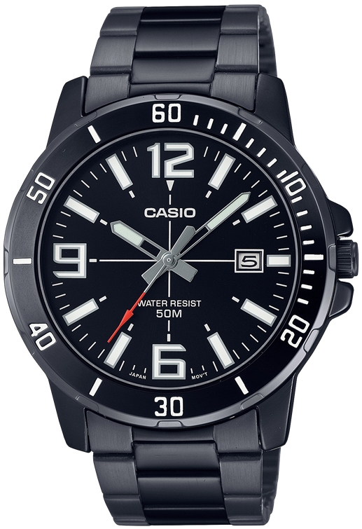 Casio Herrklocka MTP-VD01B-1BVUDF Classic Svart/Stål Ø45 mm
