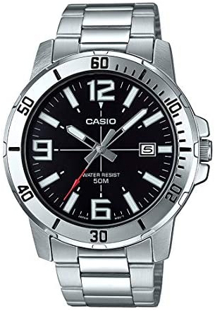 Casio Herrklocka MTP-VD01D-1BVUDF Classic Svart/Stål Ø45 mm - Casio