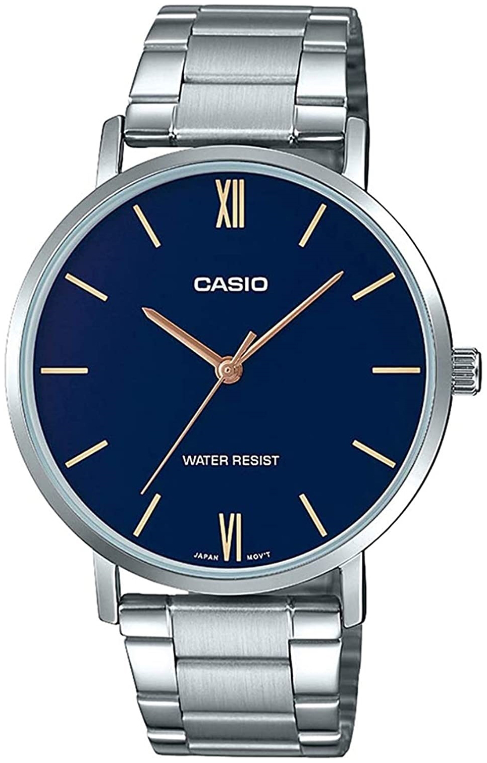 Casio Herrklocka MTP-VT01D-2BUDF Classic Blå/Stål Ø40 mm - Casio