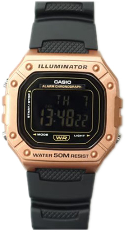 Casio W-218HM-5BVEF Timeless Collection LCD/Gummi - Casio