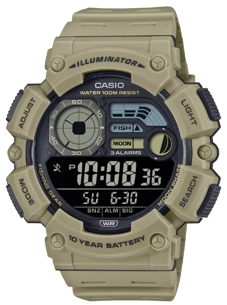 Casio Herrklocka WS-1500H-5BVEF Digital Svart/Resinplast Ø50.1 mm - Casio