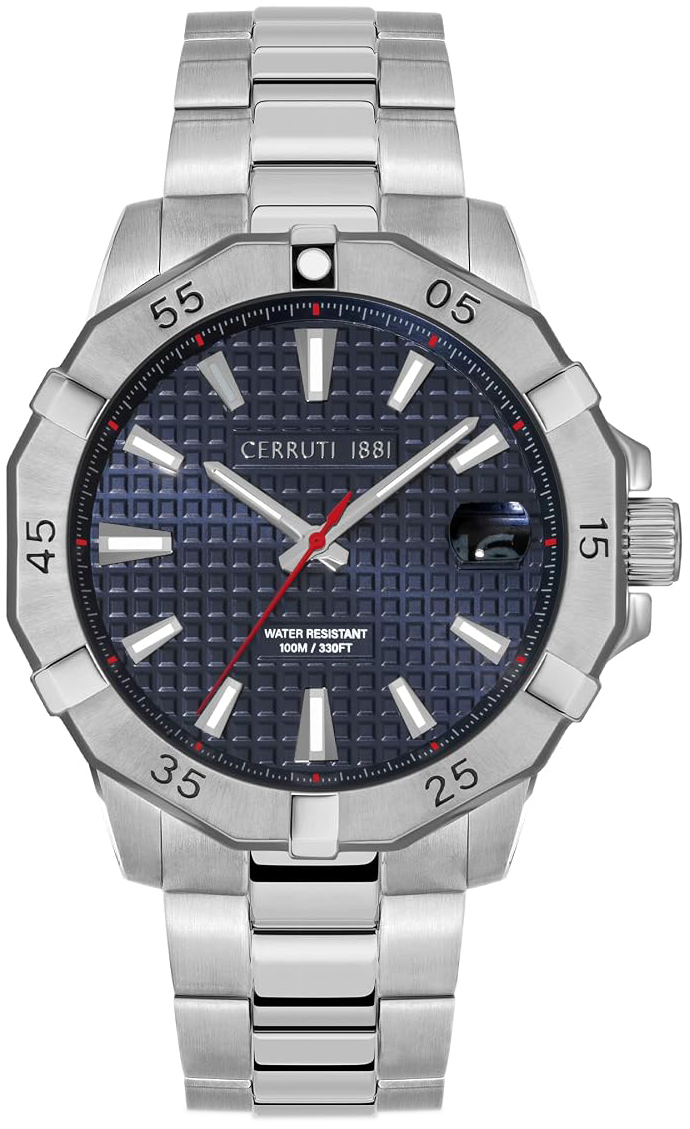 Cerruti 1881 Herrklocka CIWGH2116702 Bl&aring;/St&aring;l &Oslash;44 mm