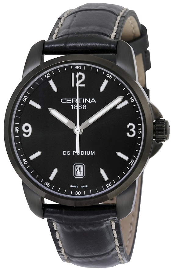 Certina Herrklocka C001.410.16.057.02 DS Podium Svart/L&auml;der &Oslash;38 mm