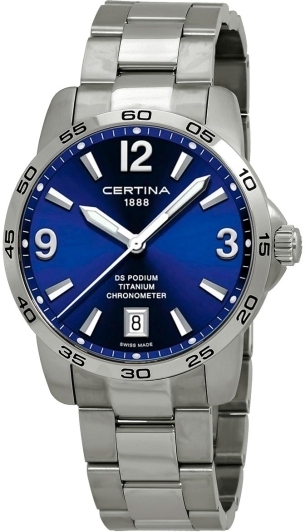 Certina Herrklocka C034.451.44.047.00 Ds Podium Blå/Titan Ø40 mm - Certina
