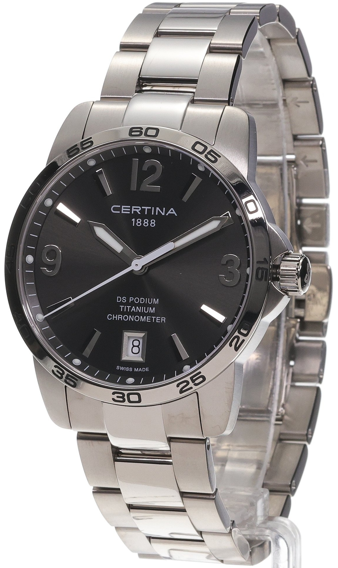 Certina Herrklocka C034.451.44.087.00 Ds Podium Grå/Titan Ø40 mm - Certina