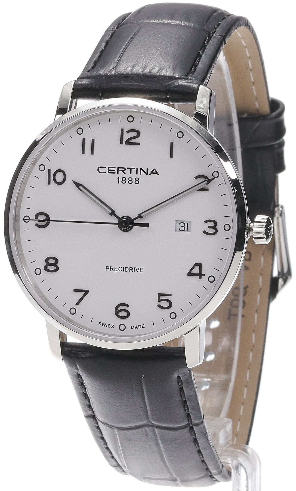 Certina Herrklocka C035.410.16.012.00 Ds Caimano Vit/Läder Ø39 mm - Certina