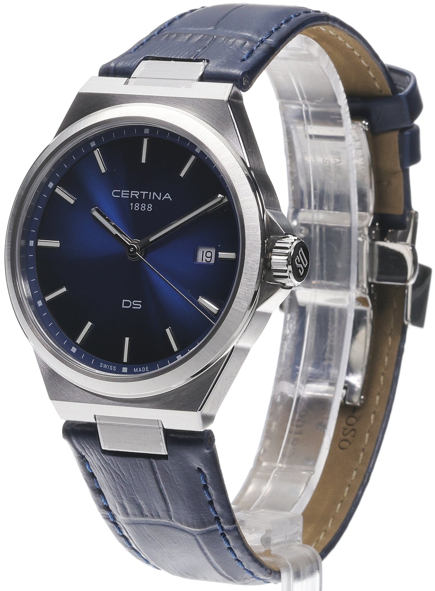 Certina C043.410.16.041.00 Ds 7 Blå/Läder Ø39 mm - Certina