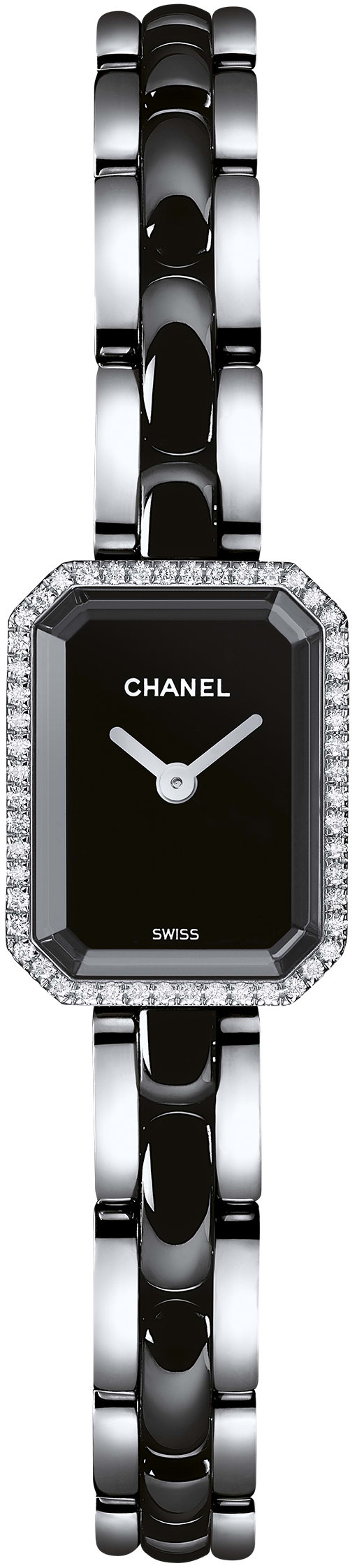 Chanel Premiere Damklocka H2163 Svart/Keramik 15x19.5 mm